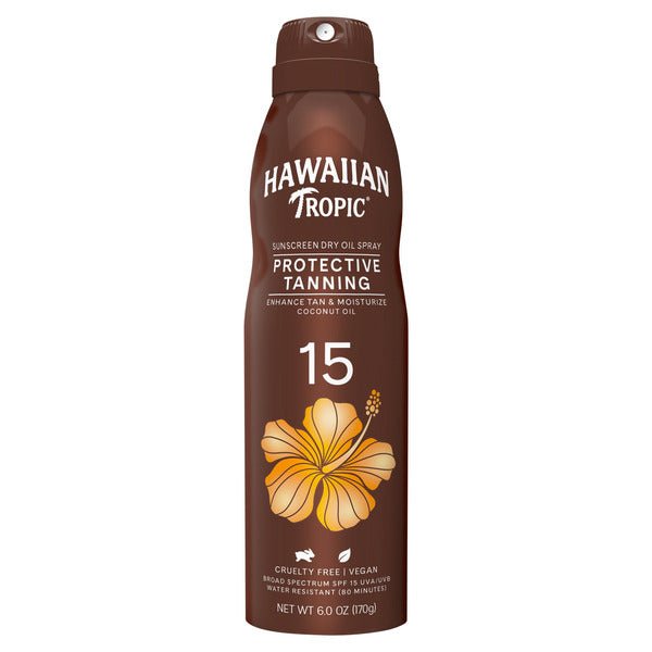 Hawaiian Tropic Spray Sunscreen, SPF 15 - Green Basket Marco Island