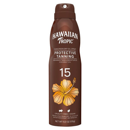 Hawaiian Tropic Spray Sunscreen, SPF 15 - Green Basket Marco Island