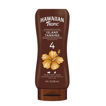 Hawaiian Tropic Sunscreen Lotion, Island Tanning, SPF 4 - Green Basket Marco Island