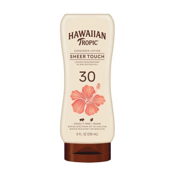 Hawaiian Tropic Sunscreen Lotion, Sheer Touch, Broad Spectrum SPF 30 - Green Basket Marco Island