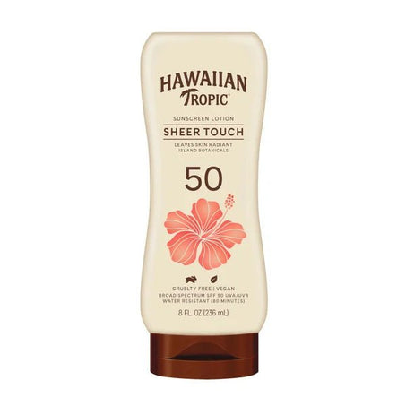 Hawaiian Tropic Sunscreen Lotion, Sheer Touch, Broad Spectrum SPF 50 - Green Basket Marco Island
