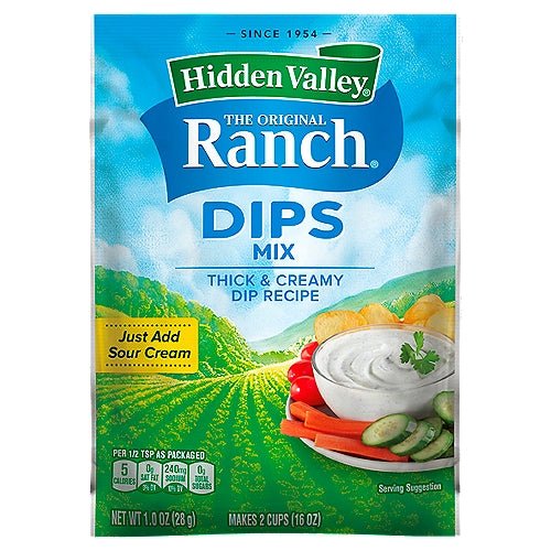 Hidden Valley The Original Ranch Dips Mix, 1.0 oz - Green Basket Marco Island