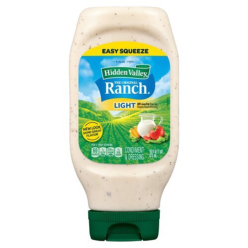 Hidden Valley The Original Ranch Light Condiment & Dressing, 16 fl oz - Green Basket Marco Island