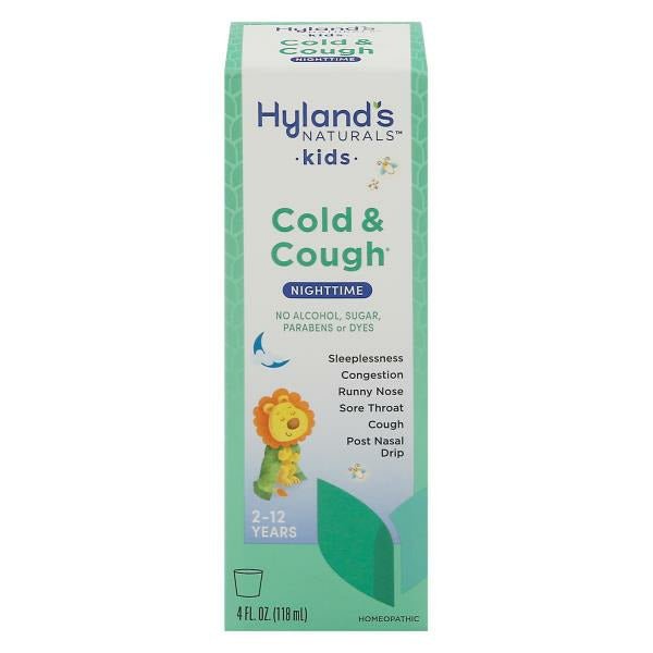 Hyland's Cold 'n Cough 4 Kids Night Time Syrup 4 fl oz - Green Basket Marco Island