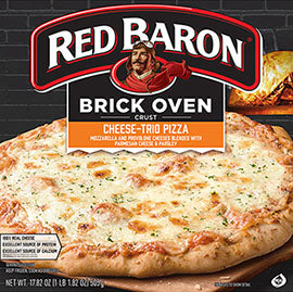 Red Baron Brick Oven Cheese-Trio Pizza