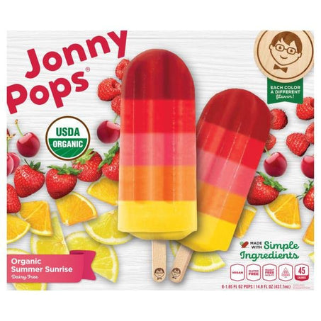 JonnyPops Pops, Dairy Free, Organic, Summer Sunrise - Green Basket Marco Island