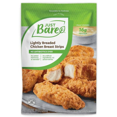 Just Bare Chicken Breast Strips Lightly Breaded - Green Basket Marco Island
