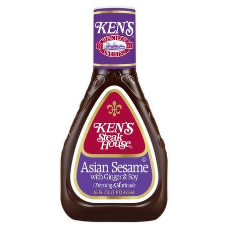 Ken's Steak House Asian Sesame with Ginger & Soy Dressing & Marinade, 16 fl oz - Green Basket Marco Island