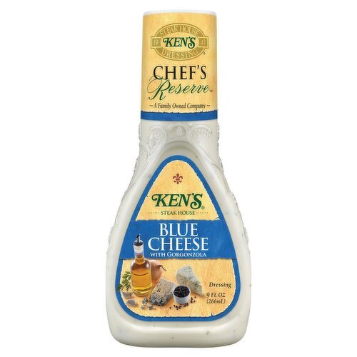 Ken's Steak House Chef's Reserve Blue Cheese with Gorgonzola Dressing, 9 fl oz - Green Basket Marco Island