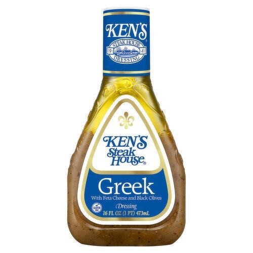Ken's Steak House Greek Dressing, 16 fl oz - Green Basket Marco Island
