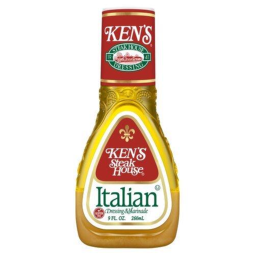 Ken's Steak House Italian Dressing & Marinade, 9 fl oz - Green Basket Marco Island