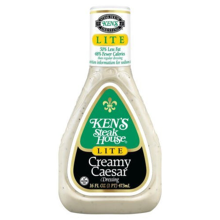 Ken's Steak House Lite Creamy Caesar Dressing, 16 fl oz - Green Basket Marco Island