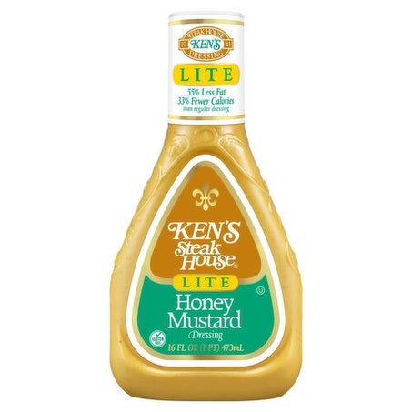 Ken's Steak House Lite Honey Mustard Dressing, 16 fl oz - Green Basket Marco Island