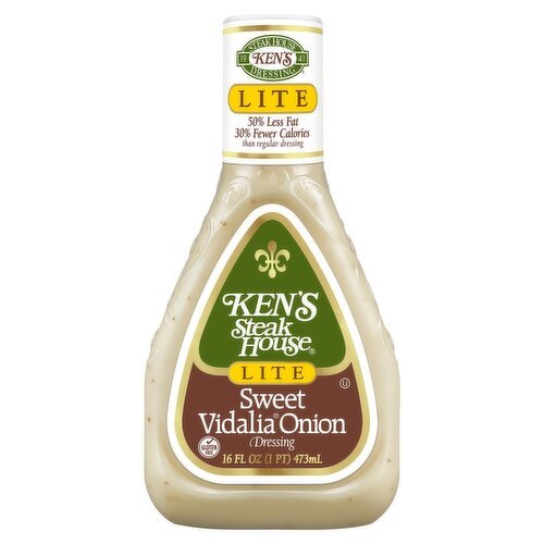 Ken's Steak House Lite Sweet Vidalia Onion Dressing, 16 fl oz - Green Basket Marco Island