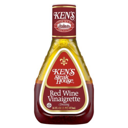 Ken's Steak House Red Wine Vinaigrette Dressing, 16 fl oz - Green Basket Marco Island