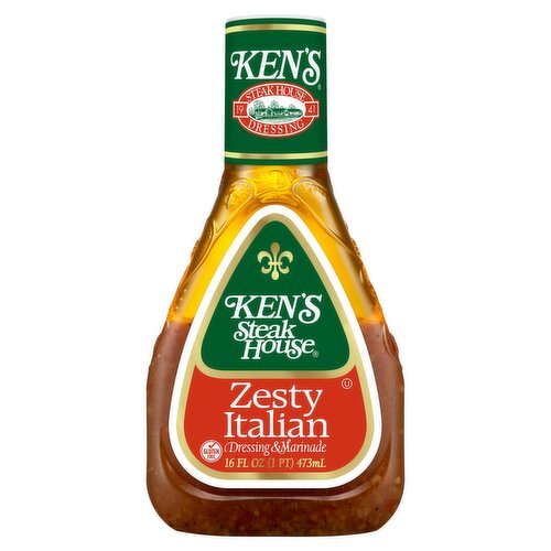 Ken's Steak House Zesty Italian Dressing & Marinade, 16 fl oz - Green Basket Marco Island
