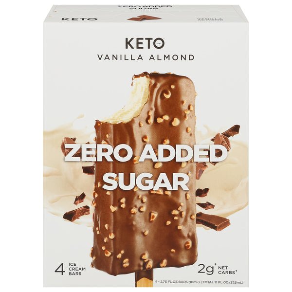 Keto Foods Ice Cream Bars, Vanilla Almond - Green Basket Marco Island