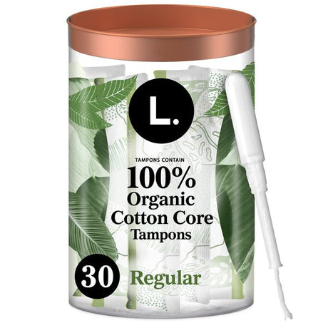 L. Organic Cotton Tampons - Regular - Green Basket Marco Island