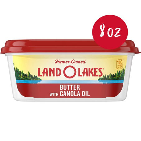 Land O Lakes Butter with Canola Oil, Spreadable 8 oz - Green Basket Marco Island