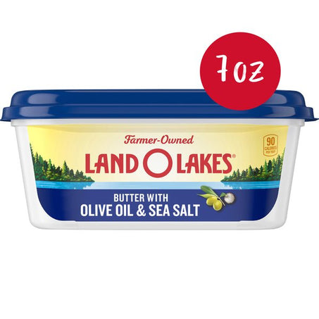 Land O Lakes Butter with Olive Oil & Sea Salt, Spreadable 7 oz - Green Basket Marco Island