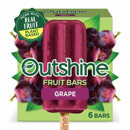 Outshine Grape Frozen Bars - 6ct