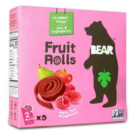 BEAR Fruit Rolls, Apple-Pear Raspberry 3.5 oz