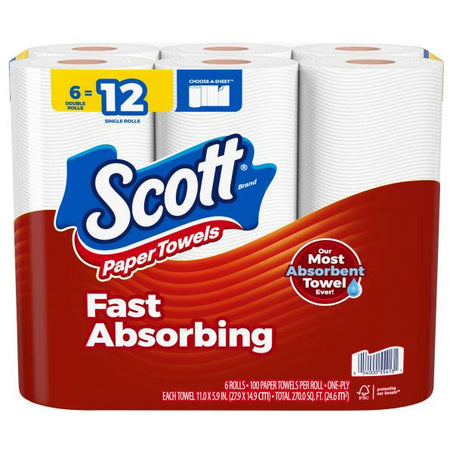 Scott Paper Towels, Choose-A-Sheet 6 ct