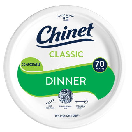 Chinet Paper 10 3/8in Dinner Plate (70 Count)