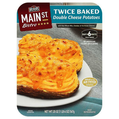 Reser’s Main St Bistro Potatoes, Double Cheese, Twice Baked 20 oz