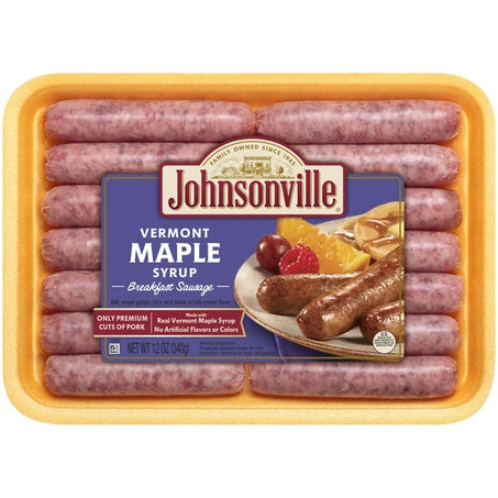 Johnsonville Vermont Maple Syrup Breakfast Sausage, 14 Count