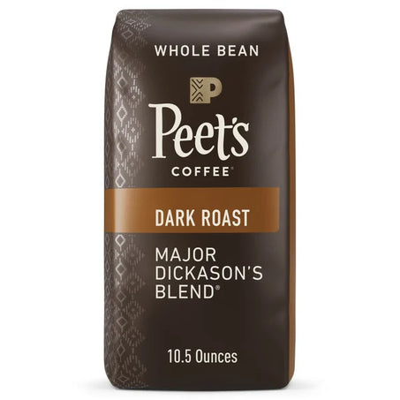 Peet's Coffee Major Dickason's Blend, Dark Roast Whole Bean Coffee, Bag 10.5 ounces