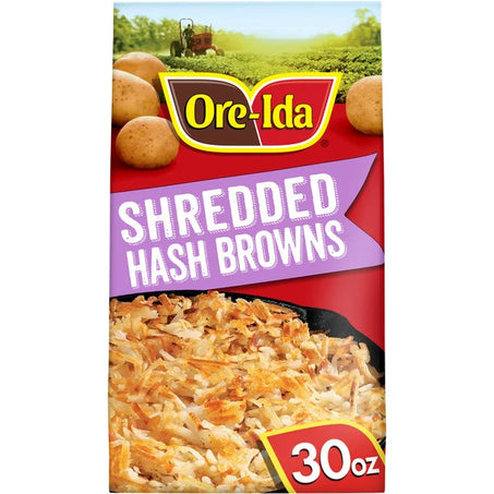 Ore-Ida Shredded Hash Brown Potatoes Frozen Food Snacks 30 oz