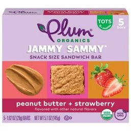 Plum Organics® Jammy Sammy® Peanut Butter & Strawberry Bar