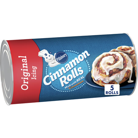 Pillsbury Cinnamon Rolls Refrigerated Pastry Dough with Original Icing