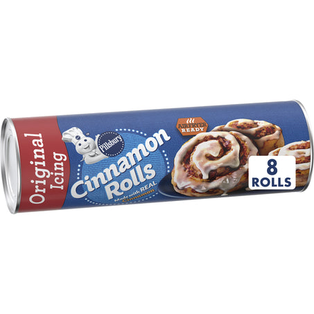 Pillsbury Cinnamon Rolls Refrigerated Pastry Dough with Original Icing