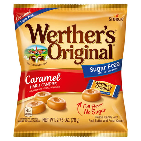 Werther's Original Sugar Free Hard Caramel Candy 2.75 oz