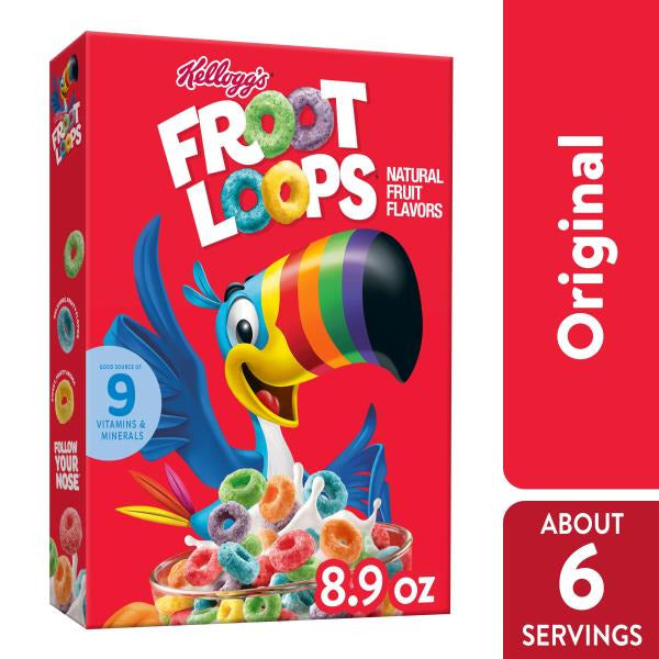 WK Kellogg Co Froot Loops Cereals 8.9 oz