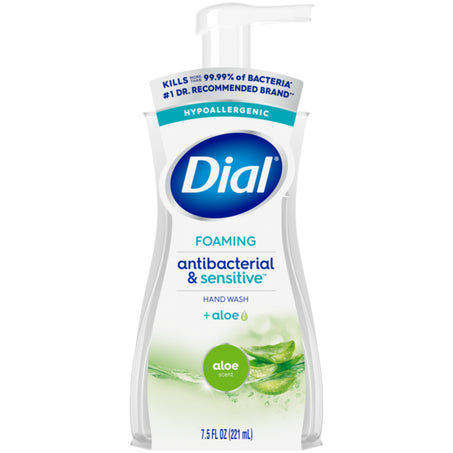 Dial Antibacterial Foaming Hand Wash, Aloe Scent 7.5 fl oz