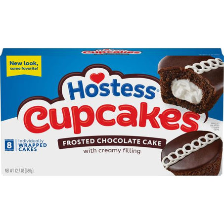 Hostess Chocolate Cupcakes, Chocolate Cake, Creamy Filling, 8 ct