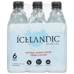 Icelandic Glacial Natural Spring Water 6 x 16.9 fl oz