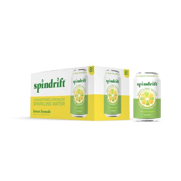 Spindrift Sparkling Water Lemon Limeade 8 x 12 fl oz