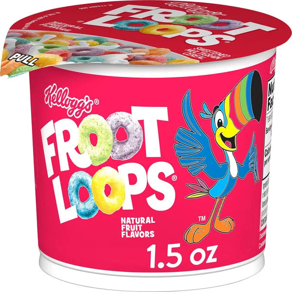 WK Kellogg Co Froot Loops Cereals 1.5 oz Cup