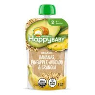 Happy Baby Organics Organics Clearly Crafted Stage 2 Meals Bananas, Pineapple, Avocado & Granola