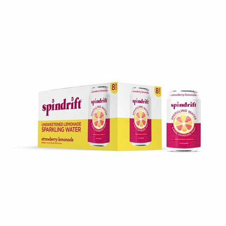 Spindrift Sparkling Water Strawberry Lemonade 8 x 12 fl oz