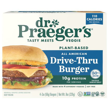 Dr. Praeger's Burger, Drive-Thru, All American 4 each