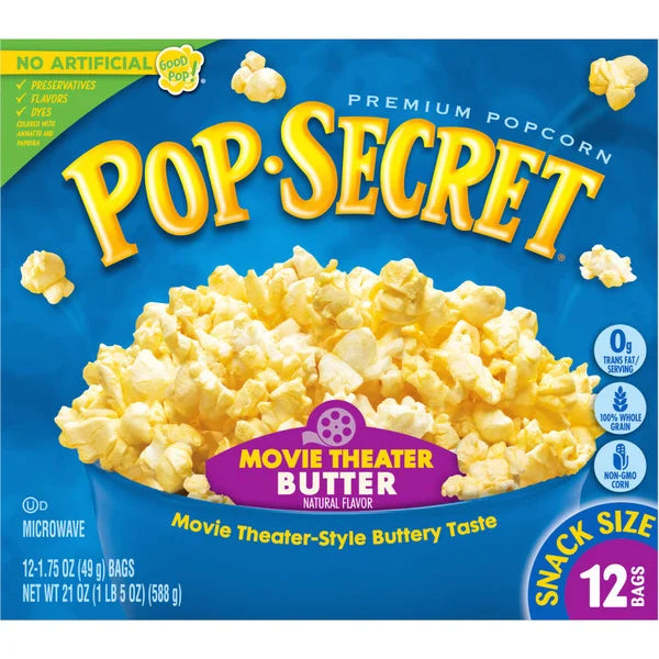 Pop-Secret Microwave Popcorn 12 Snack Bags