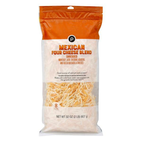 Publix Cheese Blend, Mexican Four Cheese, Shredded 32 oz