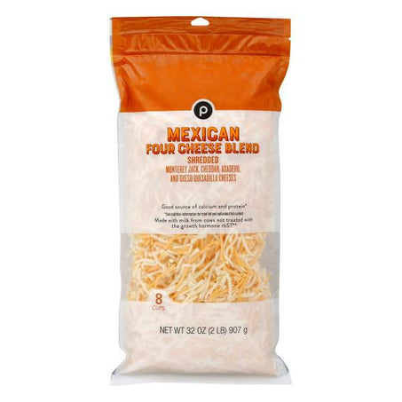 Publix Cheese Blend, Mexican Four Cheese, Shredded 32 oz