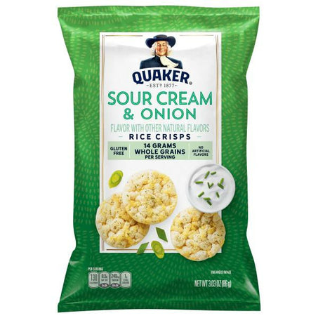 Quaker Rice Crisps, Sour Cream & Onion 3.03 oz