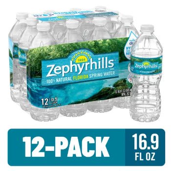 ZEPHYRHILLS Natural Florida Spring Water 12 Pack
